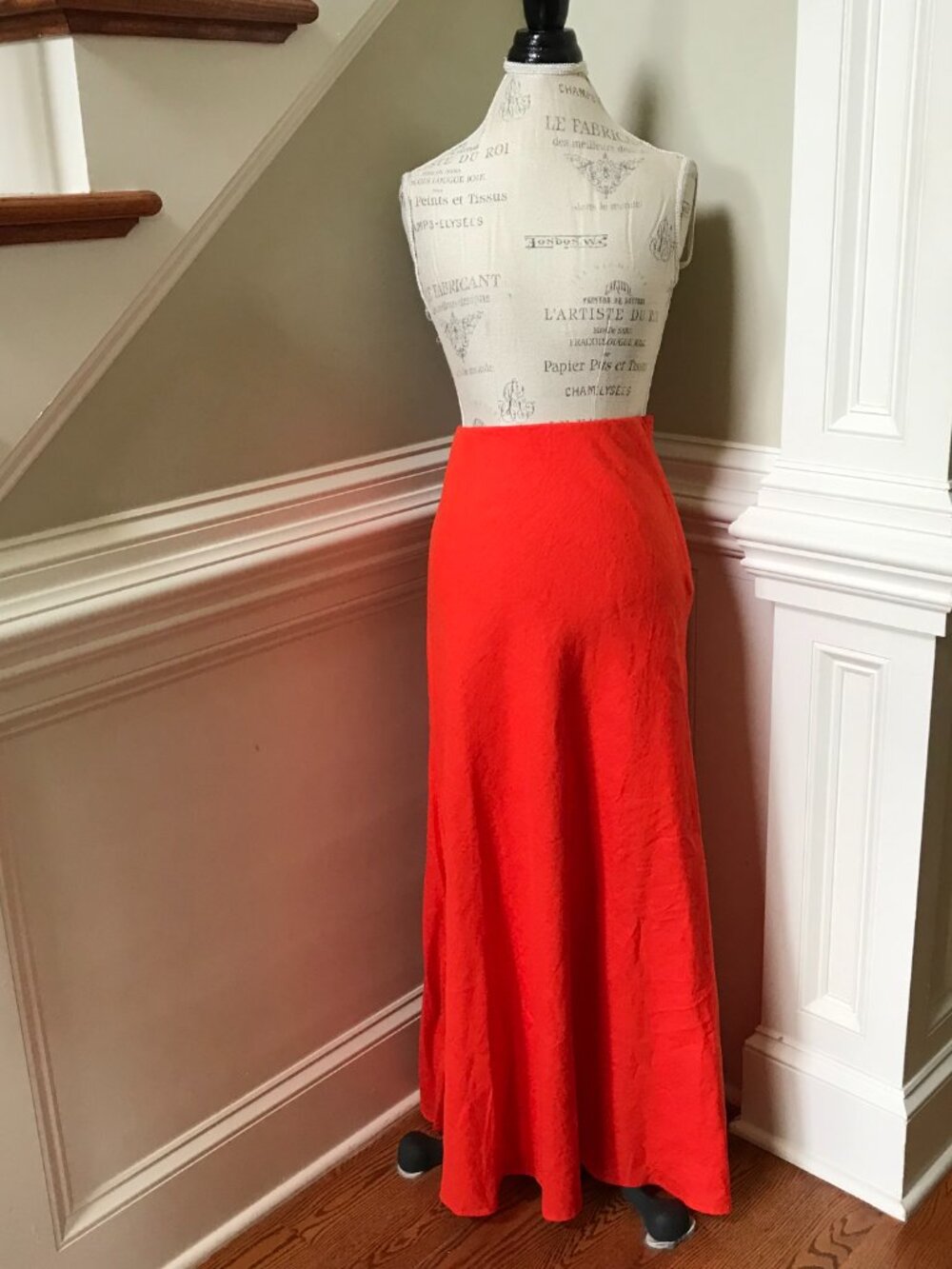 Madewell Bright Red Maxi Skirt - Picture 4 of 13